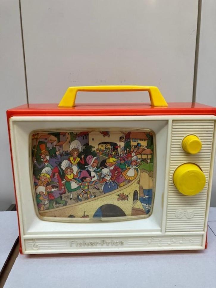 Fisher Price Televisie, met werkende beeldscherm en geluid, Kinderen en Baby's, Speelgoed | Fisher-Price, Gebruikt, Speelset, Met geluid