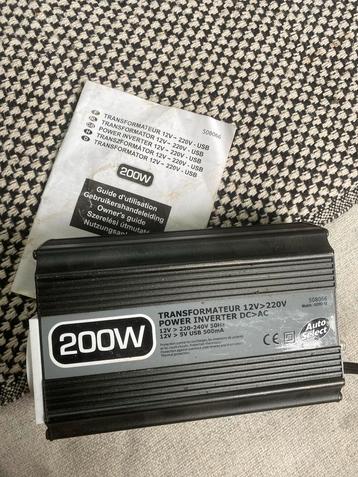 12V naar 220V Transformator / Omvormer beschikbaar voor biedingen