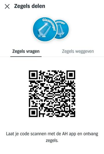 GEZOCHT AH glazenzegels🥂gratis of ruilen voor uitjeszegels beschikbaar voor biedingen