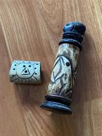 Curiosa object hout en hoorn, Antiek en Kunst, Curiosa en Brocante, Verzenden