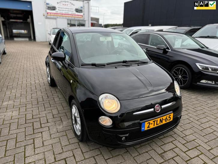 Fiat 500 0.9 TwinAir Blackjack|Apk 02-2026, Auto's, Fiat, Bedrijf, Te koop, ABS, Airbags, Airconditioning, Centrale vergrendeling