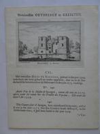 gravure kasteel Spangen, Overschie Rotterdam Rademaker 1790, Verzenden