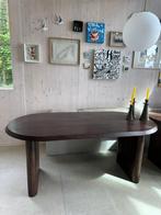 VT Wonen ellips walnoot 175x85, Zo goed als nieuw, Minder dan 50 cm, Rechthoekig, 50 tot 100 cm