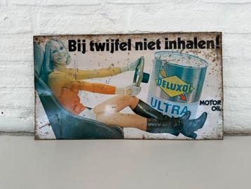 DELUXOL oud reclamebord beschikbaar voor biedingen