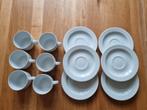 6 Bauscher kop en schotels - Wit porselein, Huis en Inrichting, Keuken | Servies, Ophalen of Verzenden
