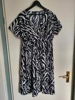 Jurk met zebra print, Kleding | Dames, Jurken, Ophalen of Verzenden, Zo goed als nieuw, Maat 46/48 (XL) of groter, Zwart