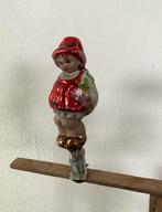 Prachtige nostalgische kerstversiering Roodkapje op klip, Antiek en Kunst, Ophalen of Verzenden