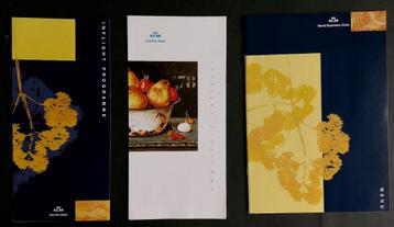 2x KLM welkom aan boord folder en menukaart (K757)  beschikbaar voor biedingen