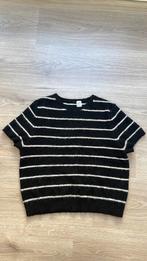 Zwart wit truitje, Maat 38/40 (M), H&M, Zwart, Ophalen of Verzenden