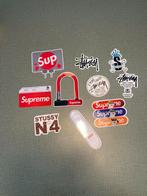 10 supreme stüssy stickers, Verzamelen, Ophalen of Verzenden, Zo goed als nieuw, Overige typen
