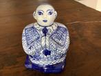 Antiek chinees porseleinen beeldje in delfts blauw, Antiek en Kunst, Antiek | Porselein, Ophalen of Verzenden