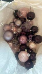 Kerstballen paars lila rose +-50 stuks, Diversen, Kerst, Ophalen, Zo goed als nieuw