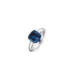NIEUW Ti Sento set: blauwe kettinghanger en ring (58 / 18.5), Overige voorstellingen, Blauw, Nieuw, Ophalen of Verzenden