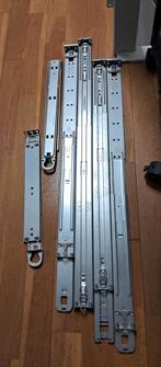 Rack rails voor server, Computers en Software, Serverkasten, Ophalen of Verzenden, Zo goed als nieuw, Plaatstaal