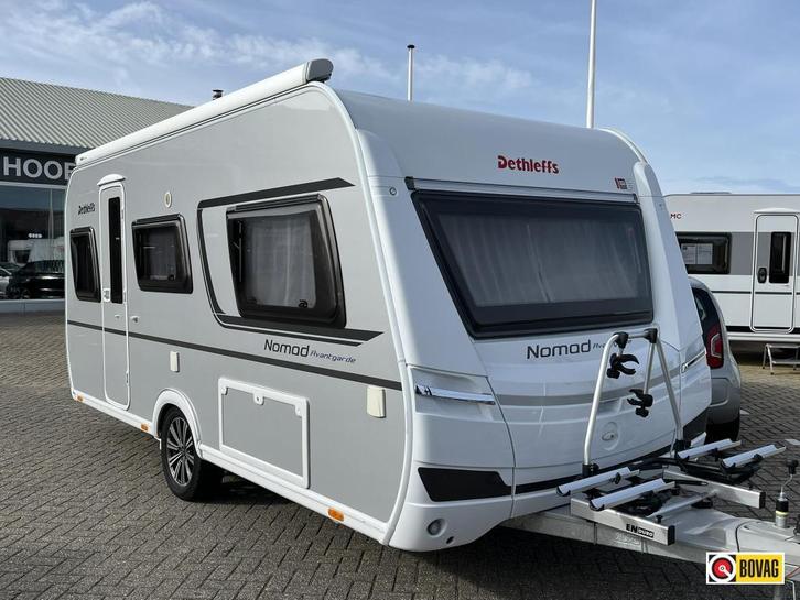 Dethleffs Nomad Avantgarde 460 LE VERKOCHT, Caravans en Kamperen, Caravans, Bedrijf, tot en met 3, Treinzit, Dethleffs, 2 aparte bedden