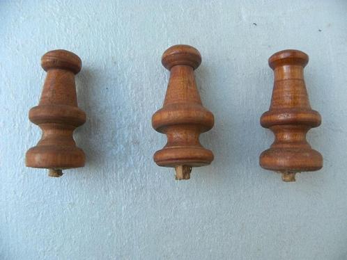 Set houten tollen 1 schoorsteentjes, Antiek en Kunst, Antiek | Klokken, Ophalen of Verzenden