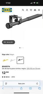 IKEA gordijnroede, steunen en eindknoppen, Ophalen of Verzenden, Zo goed als nieuw, 50 tot 100 cm, Minder dan 100 cm