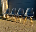 Set van 4 originele Vitra Eames DSW stoelen, Gebruikt, Zwart, Vier, Ophalen