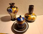 Plateel Schoonhoven vazen/tabakspotje, Antiek en Kunst, Ophalen of Verzenden