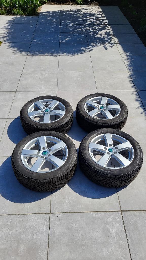 Continental winterbanden,  lichtmetalen velgen &  inlay, Auto-onderdelen, Banden en Velgen, Banden en Velgen, Winterbanden, 16 inch