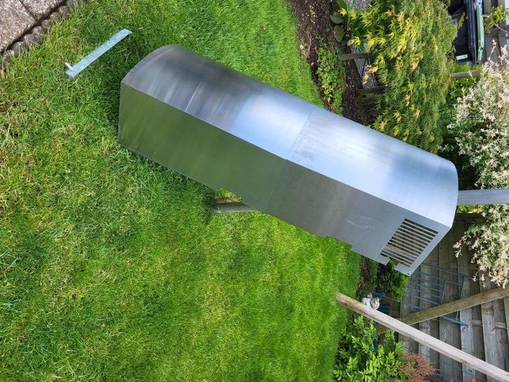 RVS Koof / schacht / Schouw, uitschuifbaar, Doe-het-zelf en Verbouw, Ventilatie en Afzuiging, Gebruikt, Afzuiger, Ophalen