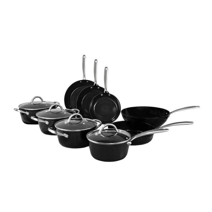 Premie Pannen en Potten Set (Nieuw, Ongeopend, PFAS-vrij), Huis en Inrichting, Keuken | Potten en Pannen, Nieuw, Pannenset, Aluminium