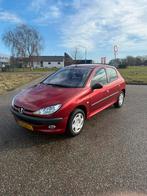 Peugeot 206 1.4 5D Airco Nieuwe APK Nette Staat Lage KM, Particulier, Blauw, Onderhoudsboekje, Velours
