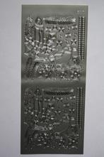 15 st. sierstickers Kerstkaars vogeltje zilverkleur 8814, Hobby en Vrije tijd, Verzenden, Nieuw, Kerst, Overige typen