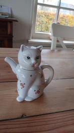Theepot in de vorm van een kat, Gebruikt, Keramiek, Overige typen, Ophalen of Verzenden