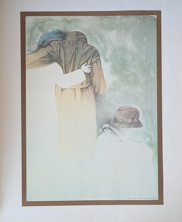 Bruno Bruni - poster - steltman gallerie - amsterdam, Antiek en Kunst, Kunst | Litho's en Zeefdrukken, Ophalen of Verzenden
