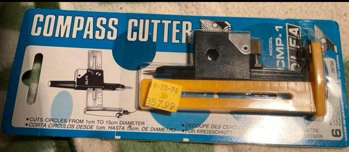 OLFA Compass Cutter / Cirkelsnijder CMP-1, Hobby en Vrije tijd, Knutselen, Nieuw, Gereedschap of Toebehoren, Ophalen of Verzenden