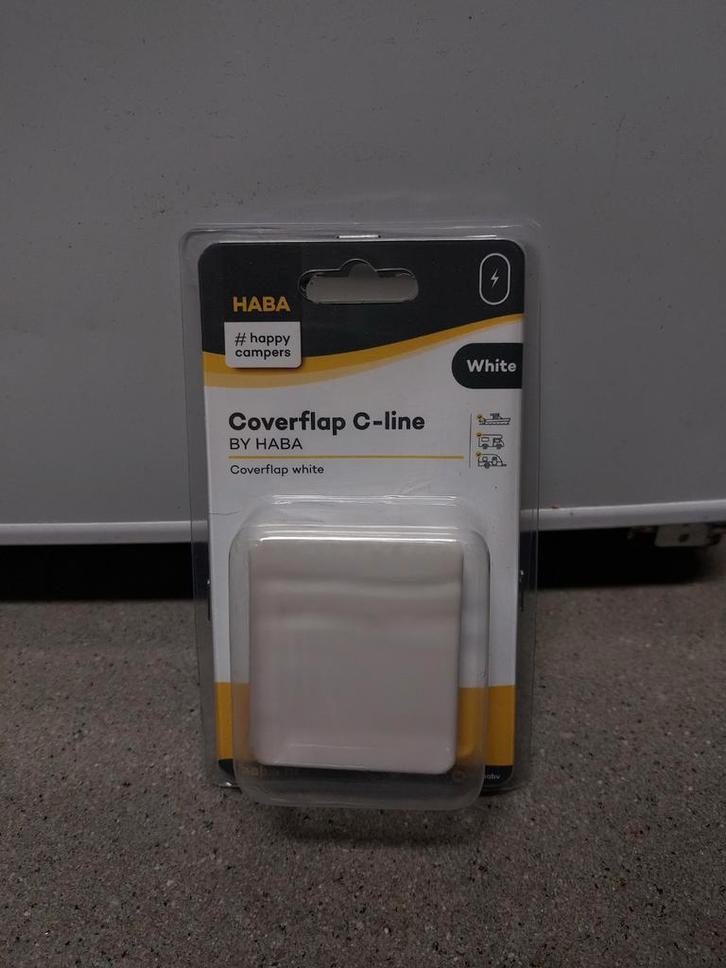 Haba C-line Klapdeksel Stopcontact - Wit, Caravans en Kamperen, Kampeeraccessoires, Nieuw, Ophalen of Verzenden