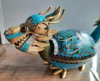 Uniek Antiek Chinees Cloisonne Draak Doosje., Antiek en Kunst, Antiek | Emaille, Ophalen of Verzenden