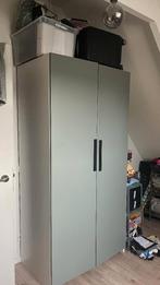 Fijne IKEA PAX / REINSVOLL wit/groene kledingkast te koop, Gebruikt, 200 cm of meer, 50 tot 100 cm, 50 tot 75 cm