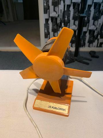Vintage Kalorik Tafelventilator Oranje beschikbaar voor biedingen