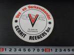 sticker geesteren gerrit reekers bv vee- en varkenshandel, Ophalen, Zo goed als nieuw, Bedrijf of Vereniging