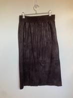 Moscow donkerbruine midi rok leer look maat S, Bruin, Anna van Toor BV, Ophalen of Verzenden, Maat 36 (S)