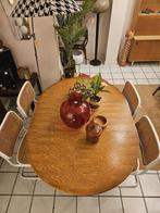 Deense ronde vintage eettafel / eetkamertafel, uitschuifbaar, Huis en Inrichting, Tafels | Eettafels, Vintage, Scandinavisch, Deens