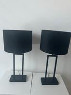 2 Light & Living Shiva Lampenvoet met kap- Zwart Metaal, Huis en Inrichting, Lampen | Vloerlampen, Ophalen of Verzenden, Nieuw