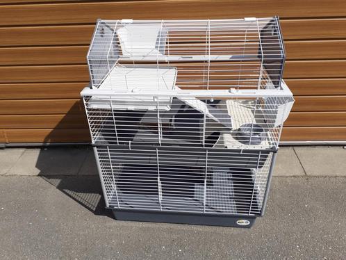 Ferplast Knaagdierkooi Barn 100 Dubbel, Dieren en Toebehoren, Knaagdieren en Konijnen | Hokken en Kooien, Gebruikt, Hok, 90 cm of meer