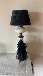 Prachtige tafel lamp keramiek met brass, Ophalen of Verzenden, Zo goed als nieuw, Wit, Rond