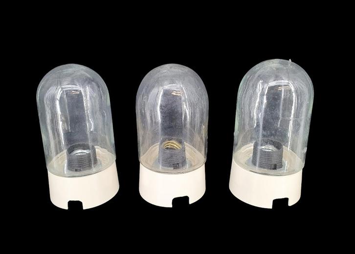 1899 vintage glazen plafoniere plafonniere stallamp lamp, Antiek en Kunst, Antiek | Lampen, Ophalen of Verzenden