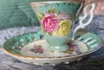 2 sets kop en schotel vintage theesetje, Verzenden
