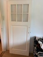 Badkamer Paneeldeur met roedeverdeelde raampjes, Doe-het-zelf en Verbouw, Ophalen, Gebruikt, 80 tot 100 cm, Binnendeur