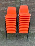 Nieuwe stapelstoelen oranje kantinestoelen kuipstoelen, Ophalen, Nieuw, Metaal, Vijf, Zes of meer stoelen