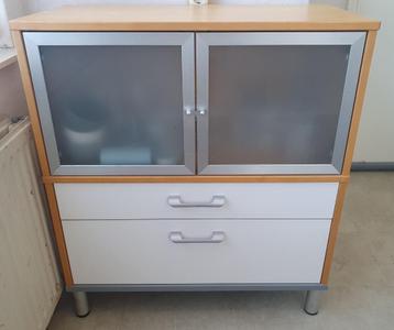 Nette Ikea Effektiv kast voor pannen, deksels en servies. - afbeelding 1