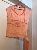 Gsus nieuw vintage zalm oranje top glitter mt L korte mouw, Kleding | Dames, Tops, Gsus, Verzenden, Maat 42/44 (L), Nieuw