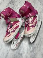 Roze kinderschaatsen verstelbaar maat 34-36, Ophalen, Gebruikt