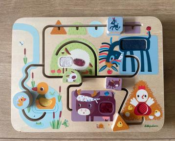 Lilliputiens labyrint hout puzzel boerderij beschikbaar voor biedingen