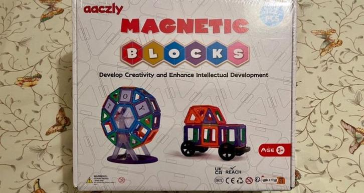 Aaczly Magnetische Bouwset voor Kinderen, 50 Stuks, Kinderen en Baby's, Speelgoed | Educatief en Creatief, Nieuw, Bouwen, Ontdekken